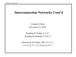 Interconnection networks 2, clusters