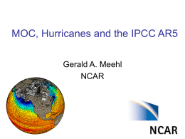MOC, Hurricanes and the IPCC AR5