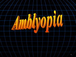 Amblyopia - M M Joshi Eye Institute
