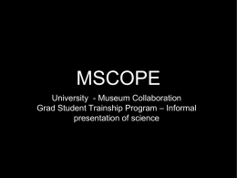 MSCOPE - University of Chicago