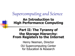 Supercomputing and Science