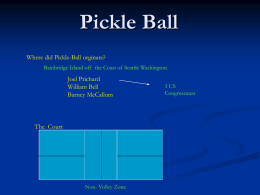 Pickle Ball - Springboro Community Schools