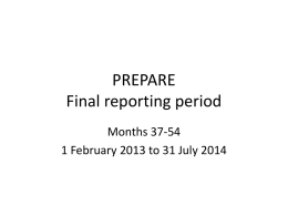 PREPARE Guide for financial report # 2