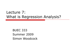 Lecture 3: Review of Statistics (Part 2)