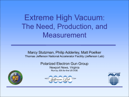 Extreme High Vacuum: The Need, Production, and Measurement