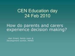 CEN Education day 24 Feb 2010