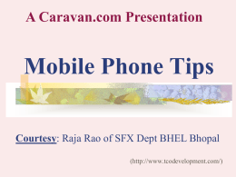 Mobile Phone Tips - BHEL