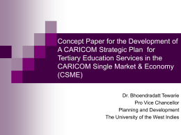 Concept Paper for the Development of A CARICOM Strategic