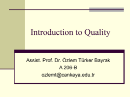 Introduction to Quality - Home