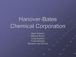 Hanover-Bates Chemical Corporation