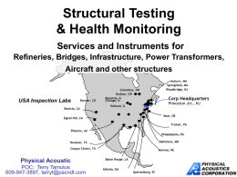 Physical Acoutics-Structural Testing & Health Monitoring