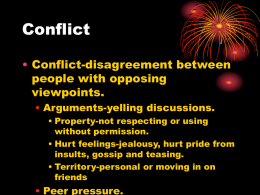 Conflict - District 158