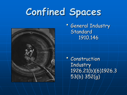 PRCS DRAFT - Confined Spaces