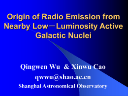 Origin of radio emission from nearby low luminosity active