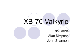 XB-70 Valkyrie - Virginia Tech