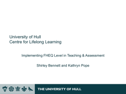University of Hull Centre for Lifelong Learning