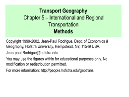 Chapter 5 - International and Regional Transportation