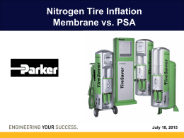 Nitrogen Tire Inflation Membrane vs. PSA
