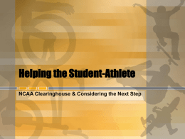 Helping your Student-Athlete - Carroll County Public Schools