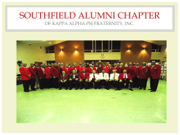 Southfield Alumni Chapter of Kappa Alpha Psi Fraternity, Inc.