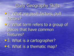 Daily Geography Skills