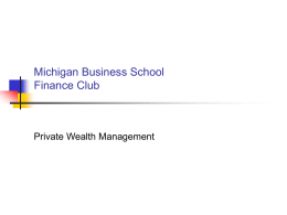Corporate Governance - Ross School of Business