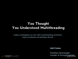 Multithreading Fundamentals