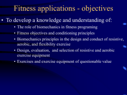 Fitness Applications: Introduction (1)