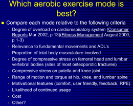 Biom/Phys Considerations for Fit Equip