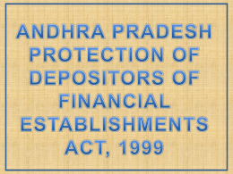 ANDHRA PRADESH PROTECTION OF DEPOSITORS OF FINANCIAL