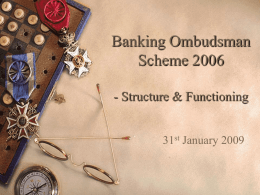 Banking Ombudsman Scheme 2006