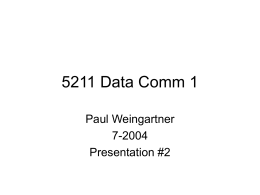 5211 Data Comm 1 - Cincinnati State