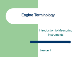 Engine Terminology - Centennial College