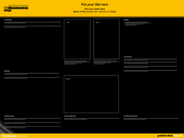 Powerpoint template for UWM Graduate School