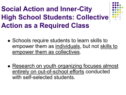 Social Action and Inner-City High School Students: