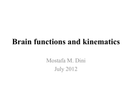 Brain functions and kinematics