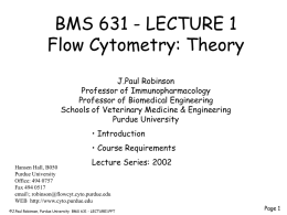 BMS 631 - LECTURE 1