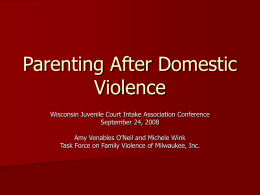 Parenting After Domestic Violence