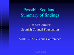 Possible Scotland: The Hub