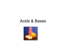 Acids & Bases - Independent School District 196