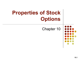 Properties of Stock Options