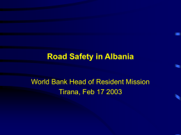 Road Safety in Albania