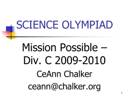 SCIENCE OLYMPIAD - Home Page | Science Olympiad