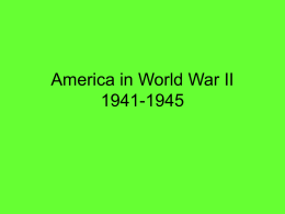 America in World War II 1941-1945