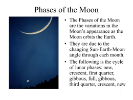 Moon Phases and Eclipses - Academic Computer Center