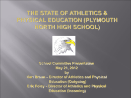 North Athletics Presentation - PSC 5-21-2012