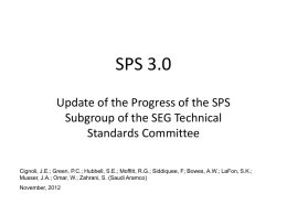 SPS 3.0 - seg.org