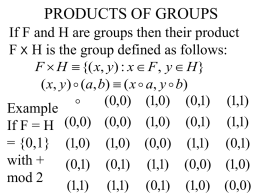 THE GROUP CONCEPT IN ARITHMETIC