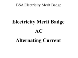 BSA Electricity Merit Badge