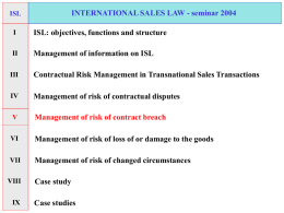 International Sales - Lectures: Section 4